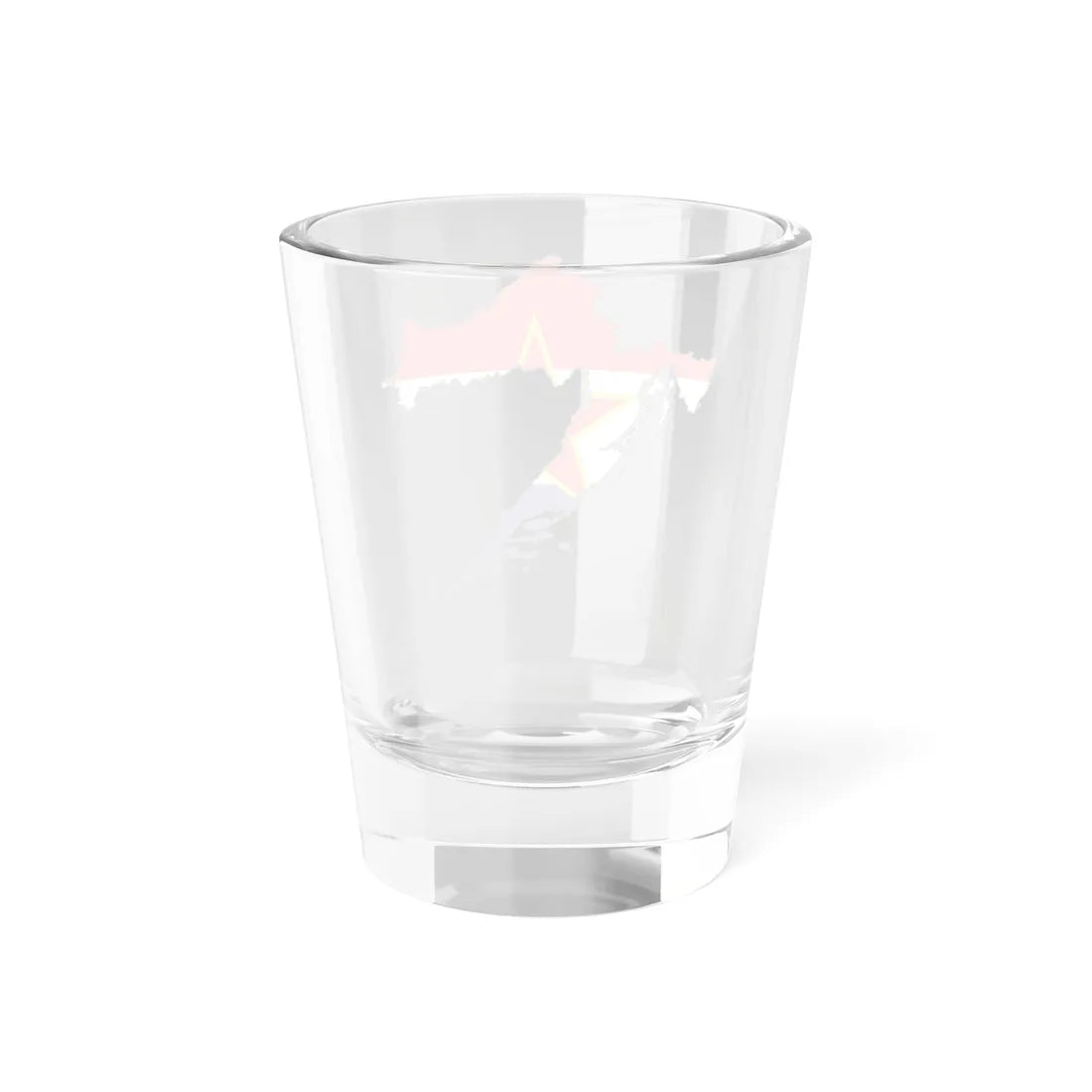 Silhouette of the Socialist Republic of Croatia (Croatia) Shot Glass 1.5oz - Go Mug Yourself
