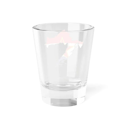 Silhouette of the Socialist Republic of Croatia (Croatia) Shot Glass 1.5oz - Go Mug Yourself