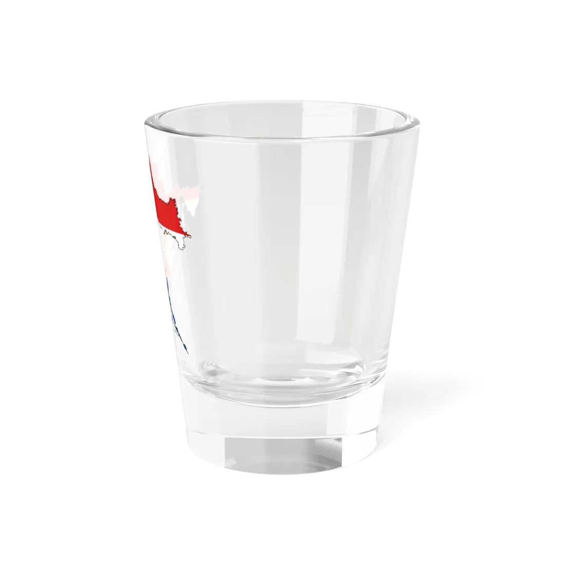 Silhouette of the Socialist Republic of Croatia (Croatia) Shot Glass 1.5oz - Go Mug Yourself