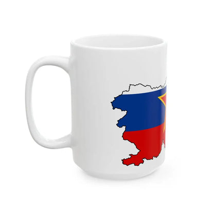 Silhouette of the Socialist Republic of Slovenia (Slovenia) White Coffee Mug - Go Mug Yourself