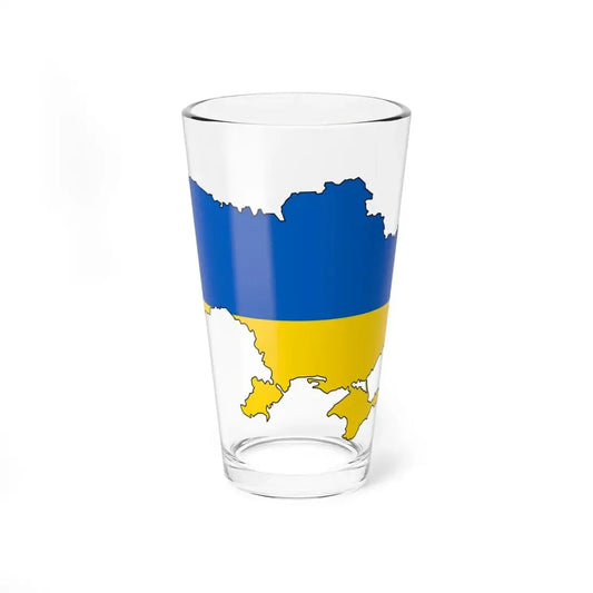 Silhouette of Ukraine (Ukraine) Pint Glass 16oz 16oz - Go Mug Yourself