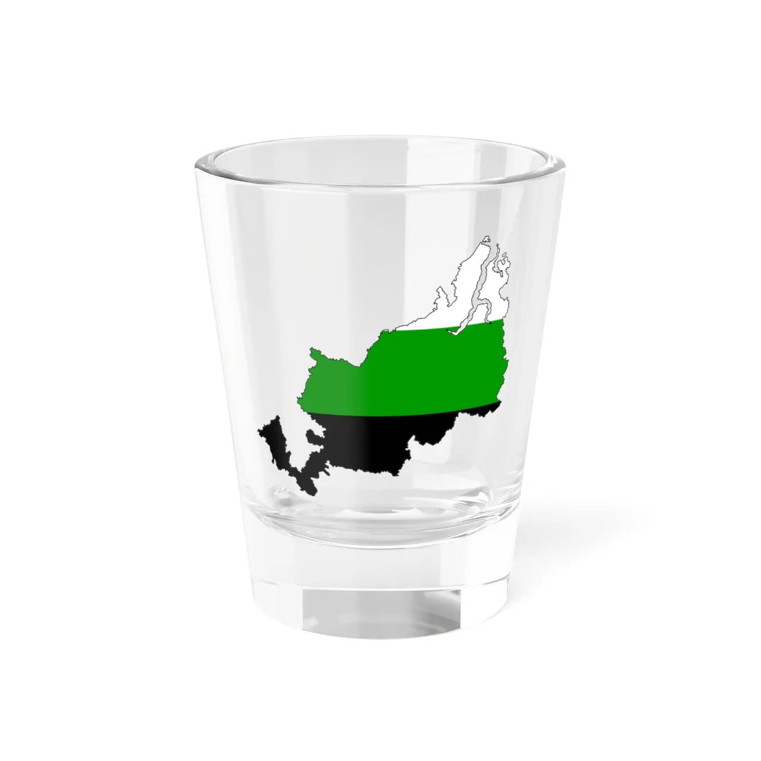 Silhouette of Ural (Russia) Shot Glass 1.5oz 1.5oz - Go Mug Yourself