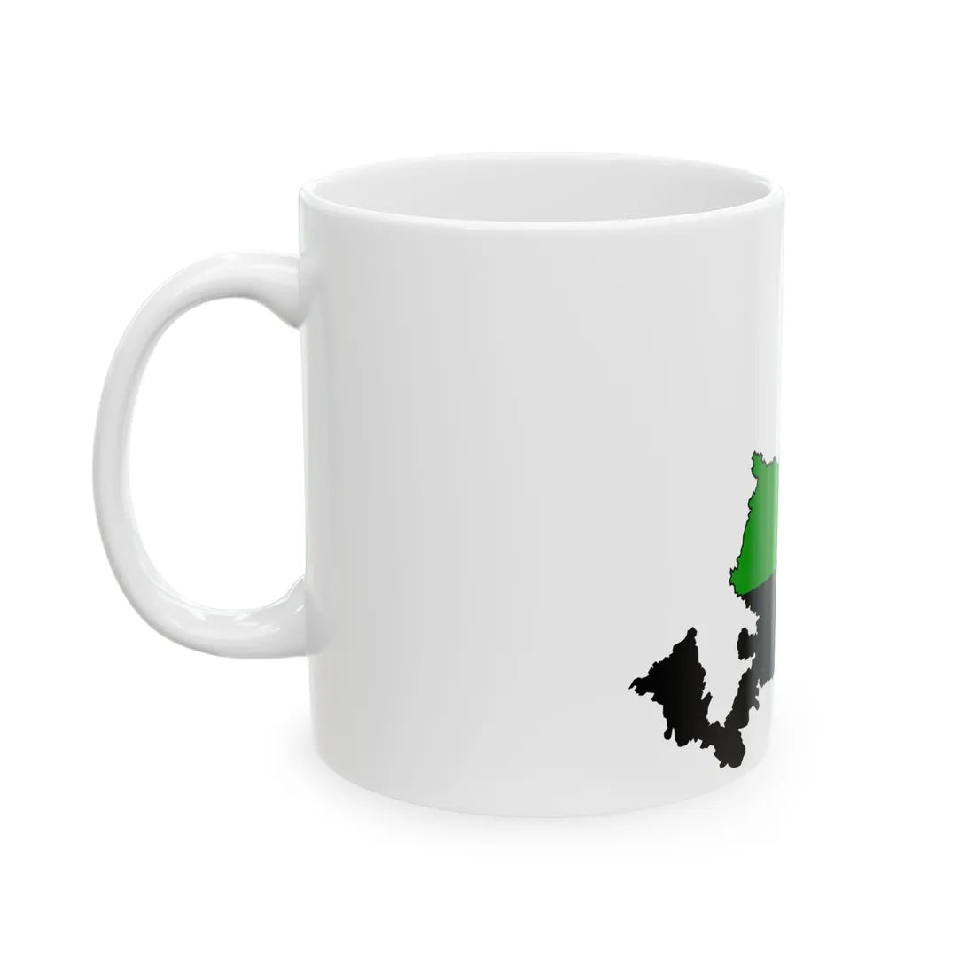 Silhouette of Ural (Russia) White Coffee Mug - Go Mug Yourself
