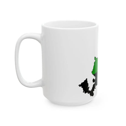 Silhouette of Ural (Russia) White Coffee Mug - Go Mug Yourself