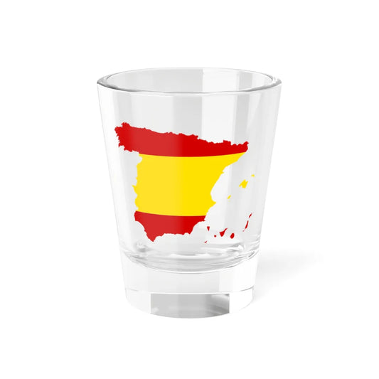 Silhouette Spain with Flag (Spain) Shot Glass 1.5oz 1.5oz - Go Mug Yourself