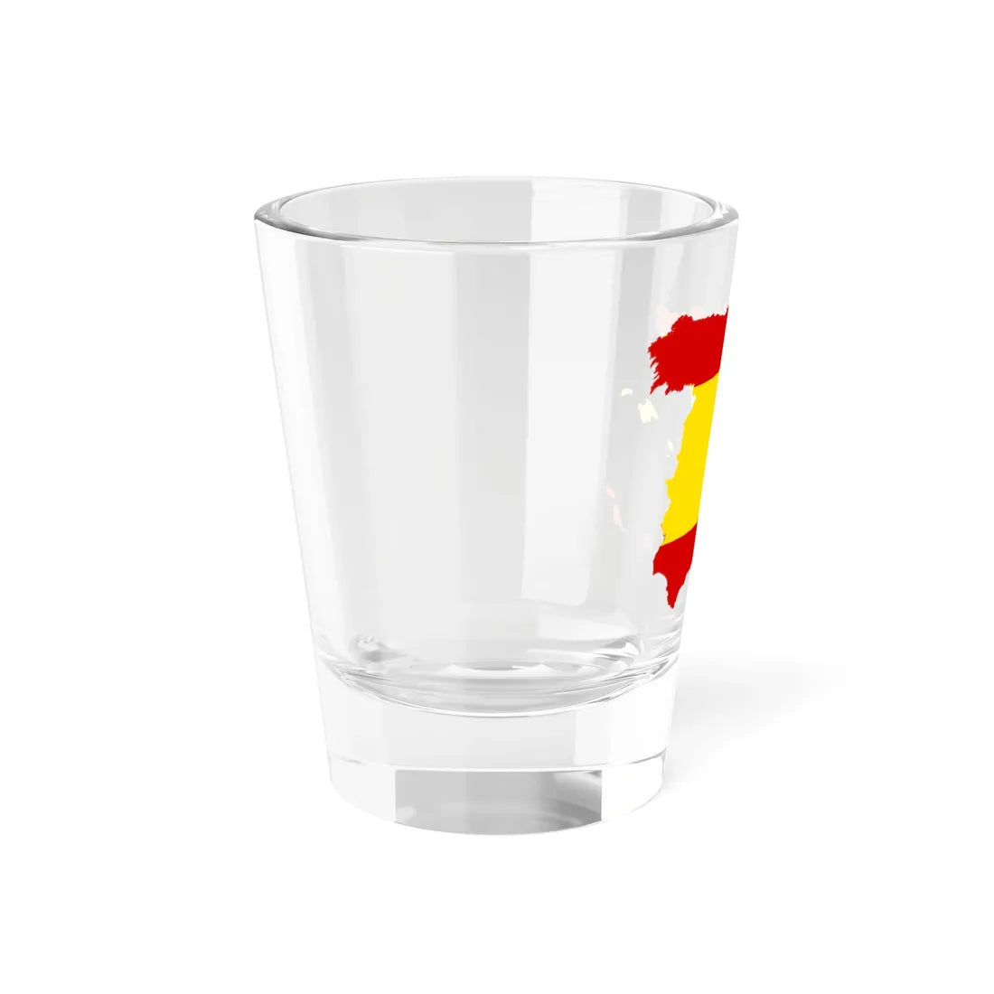 Silhouette Spain with Flag (Spain) Shot Glass 1.5oz - Go Mug Yourself