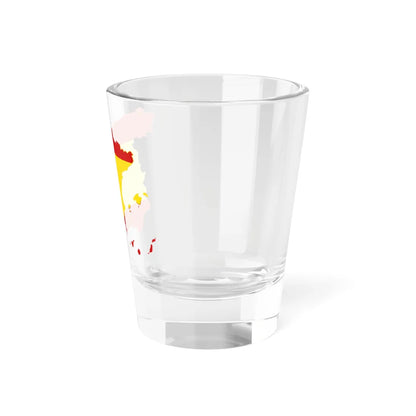 Silhouette Spain with Flag (Spain) Shot Glass 1.5oz - Go Mug Yourself
