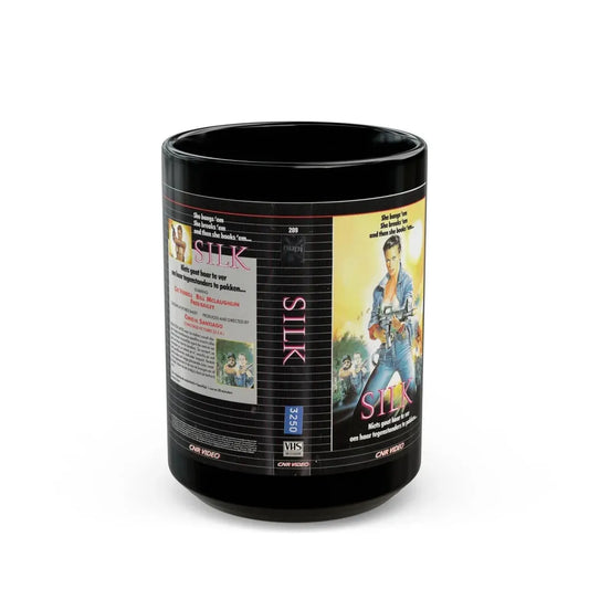 SILK CNR VIDEO (VHS COVER) - Black Coffee Mug 15oz - Go Mug Yourself