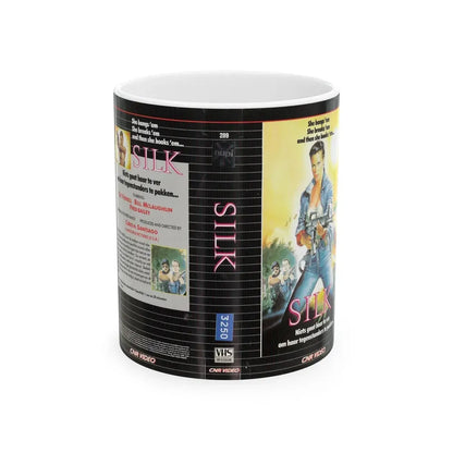 SILK CNR VIDEO (VHS COVER) - White Coffee Mug 11oz - Go Mug Yourself