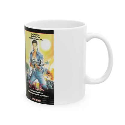 SILK CNR VIDEO (VHS COVER) - White Coffee Mug - Go Mug Yourself