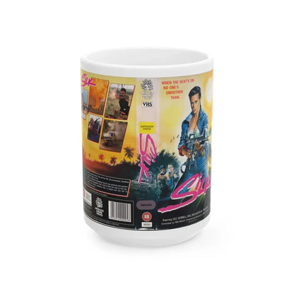 SILK (VHS COVER) - White Coffee Mug 15oz - Go Mug Yourself