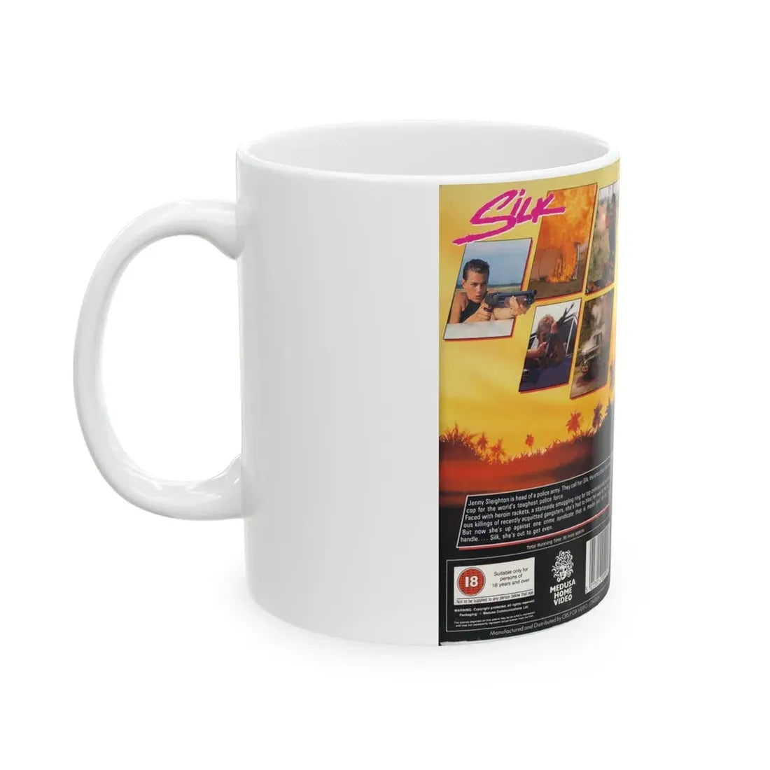 SILK (VHS COVER) - White Coffee Mug - Go Mug Yourself