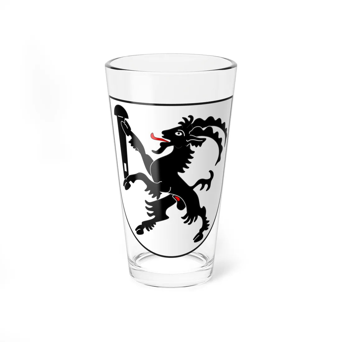 Sils i D wappen (Switzerland) (Coat of Arms) Pint Glass 16oz 16oz - Go Mug Yourself