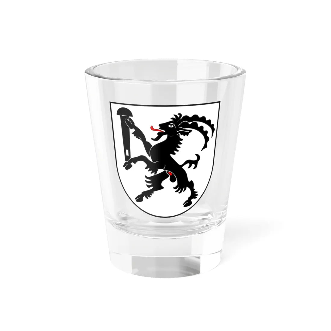 Sils i D wappen (Switzerland) (Coat of Arms) Shot Glass 1.5oz 1.5oz - Go Mug Yourself