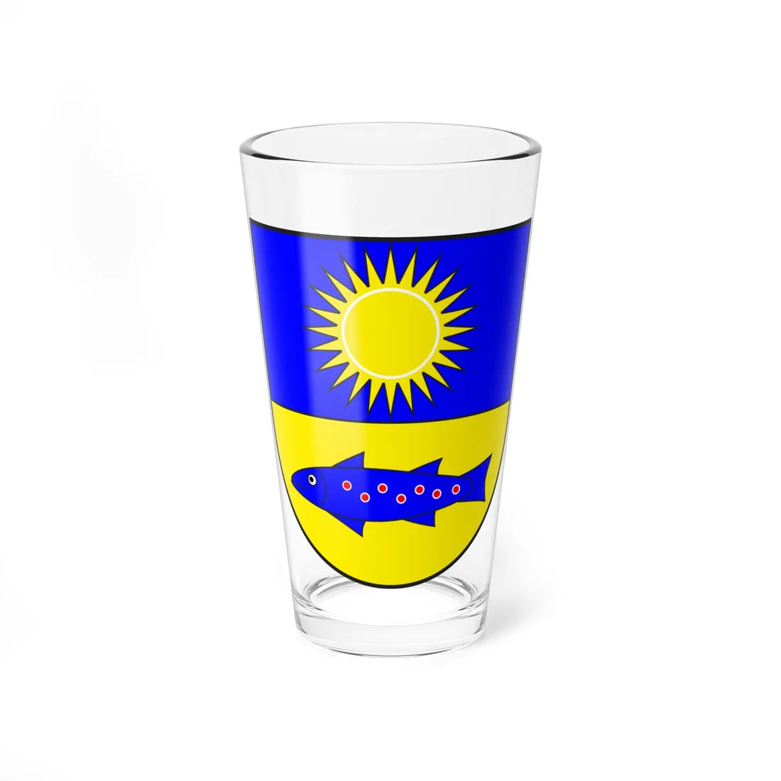 Sils i E Segl wappen (Switzerland) (Coat of Arms) Pint Glass 16oz 16oz - Go Mug Yourself