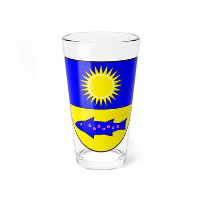 Sils i E Segl wappen (Switzerland) (Coat of Arms) Pint Glass 16oz 16oz - Go Mug Yourself