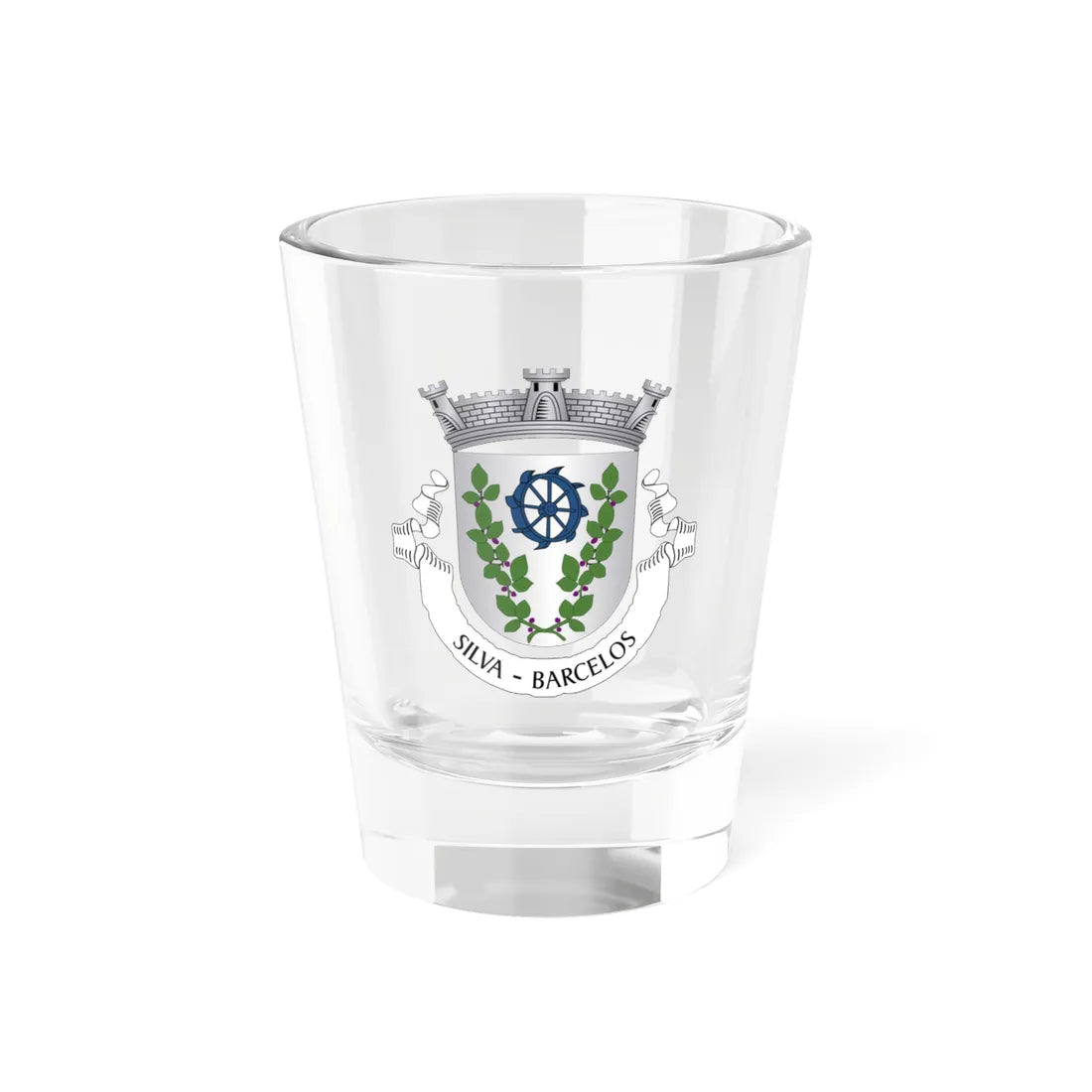 Silva- Barcelos (Portugal) (Coat of Arms) Shot Glass 1.5oz 1.5oz - Go Mug Yourself