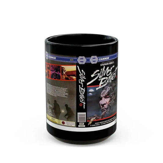 SILVER BULLET CANNON (VHS COVER) - Black Coffee Mug 15oz - Go Mug Yourself