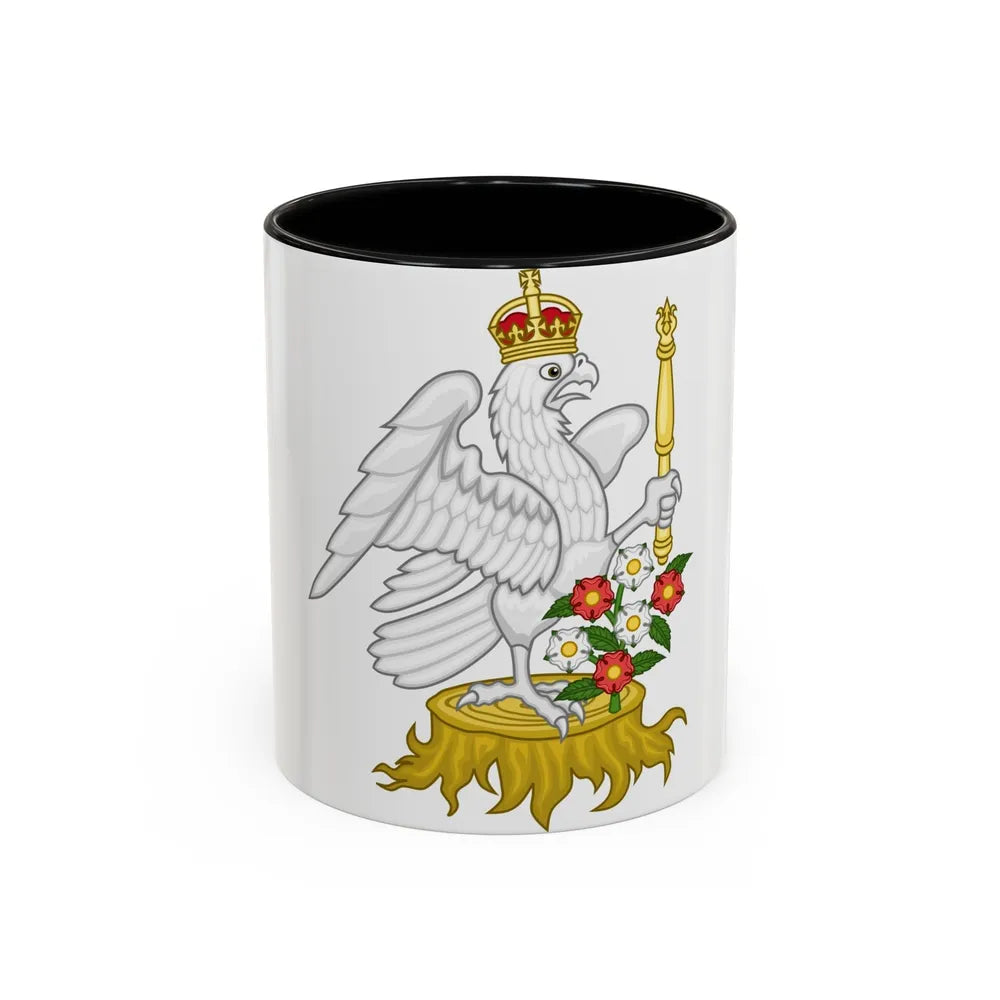 Silver Falcon Badge - Accent Coffee Mug-11oz-Black-Go Mug Yourself