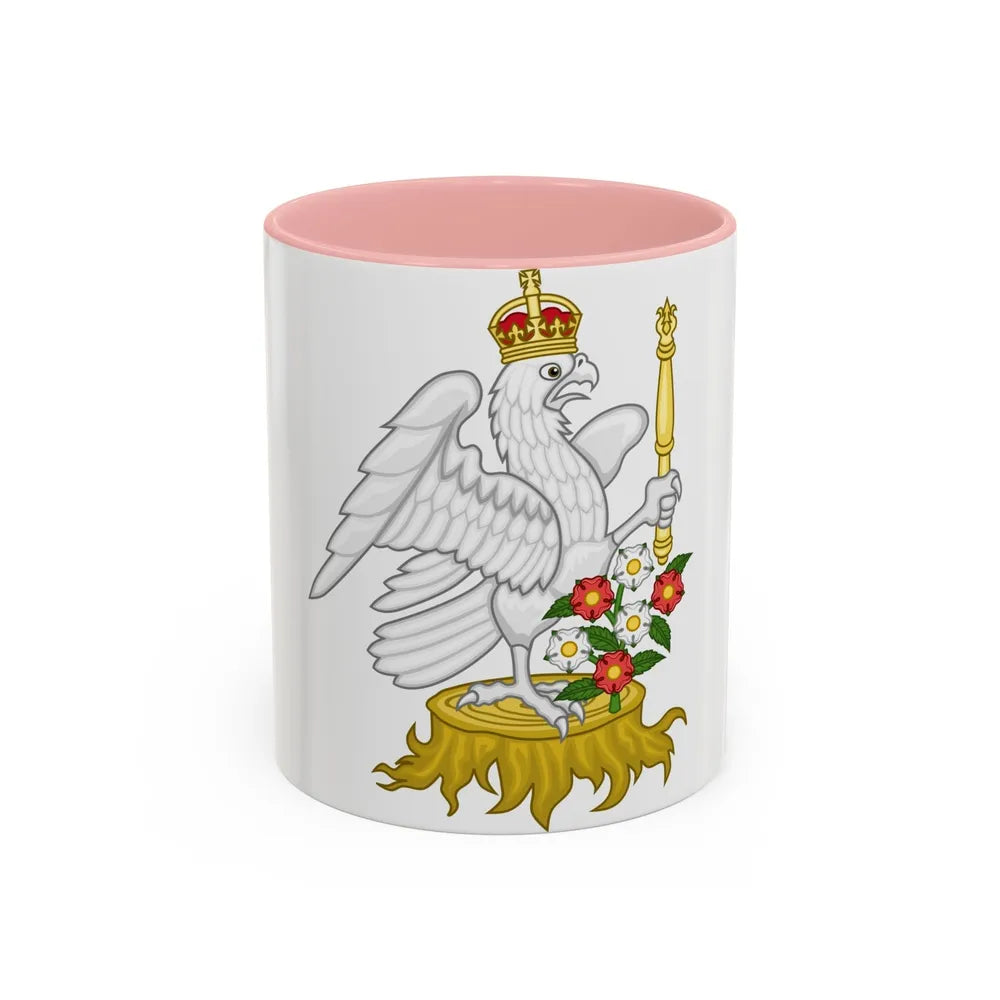 Silver Falcon Badge - Accent Coffee Mug-11oz-Pink-Go Mug Yourself
