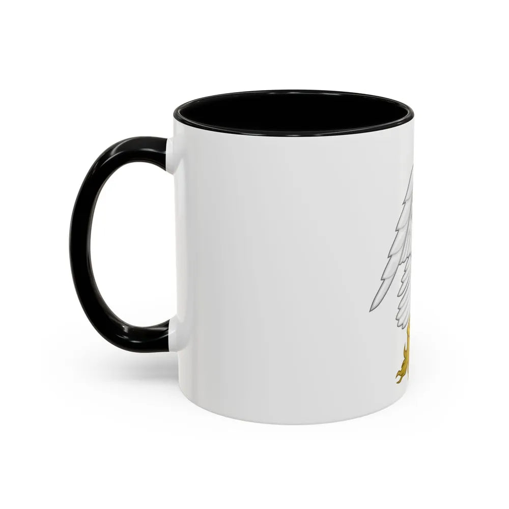 Silver Falcon Badge - Accent Coffee Mug-Go Mug Yourself