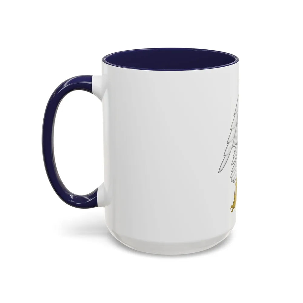 Silver Falcon Badge - Accent Coffee Mug-Go Mug Yourself