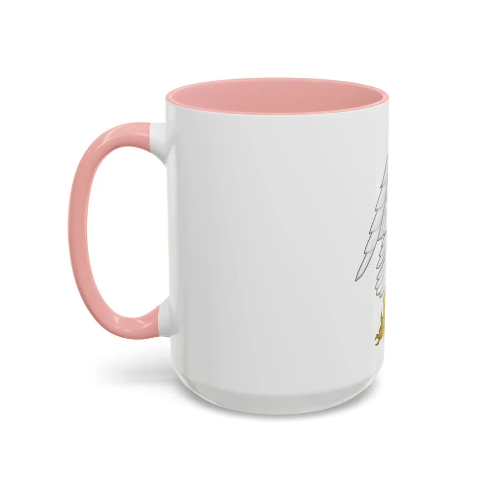 Silver Falcon Badge - Accent Coffee Mug-Go Mug Yourself
