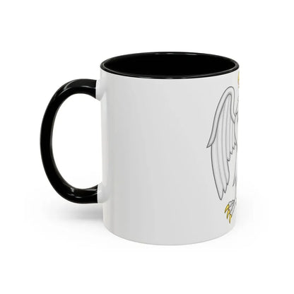Silver Falcon Badge of Edward III - Accent Coffee Mug - Go Mug Yourself