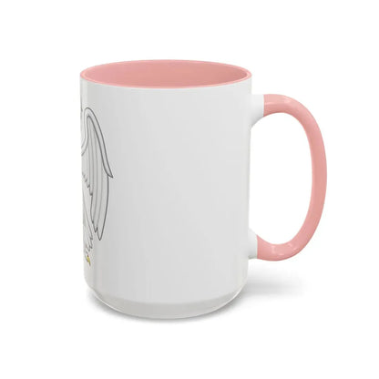 Silver Falcon Badge of Edward III - Accent Coffee Mug - Go Mug Yourself