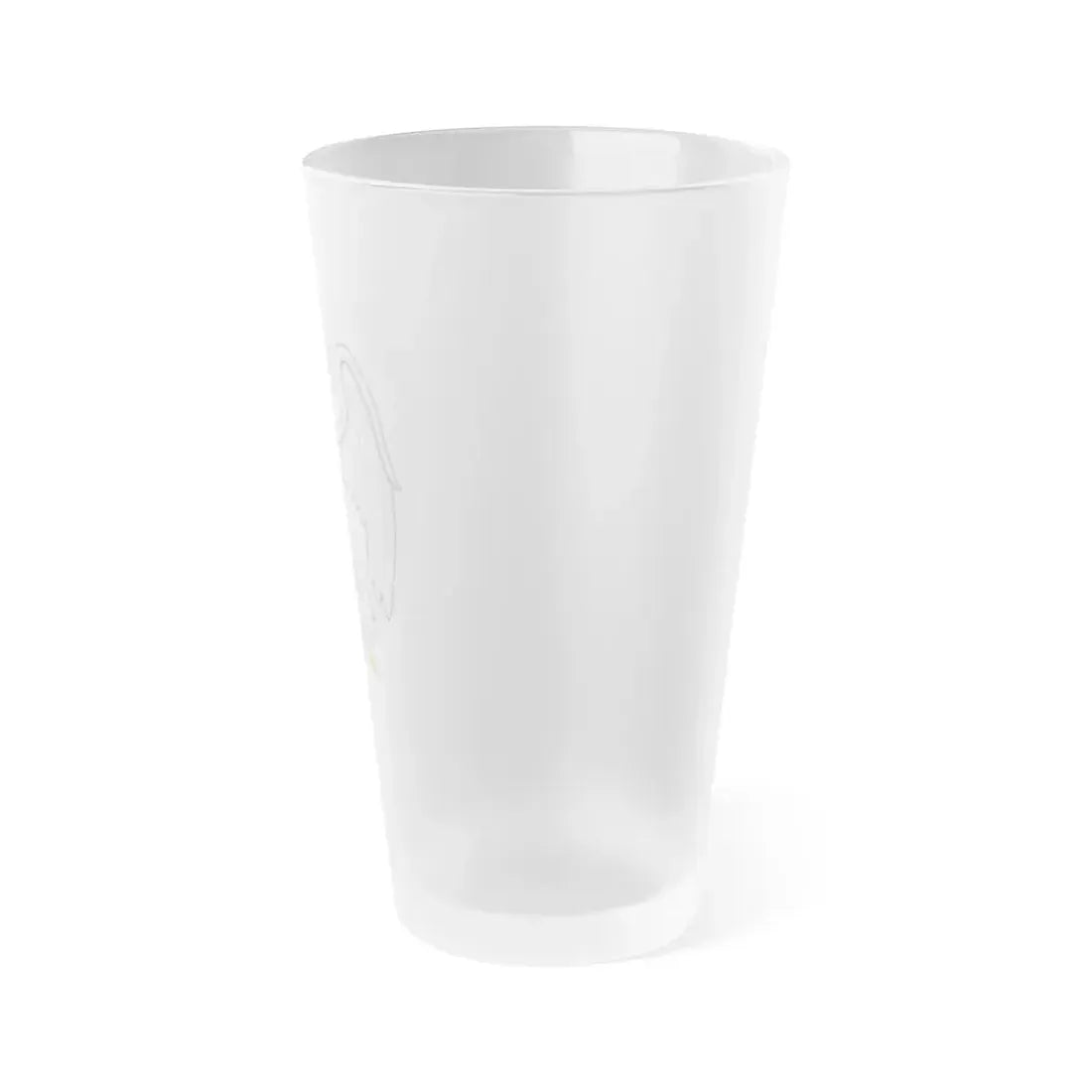 Silver Falcon Badge of Edward III - Frosted Pint Glass 16oz - Go Mug Yourself