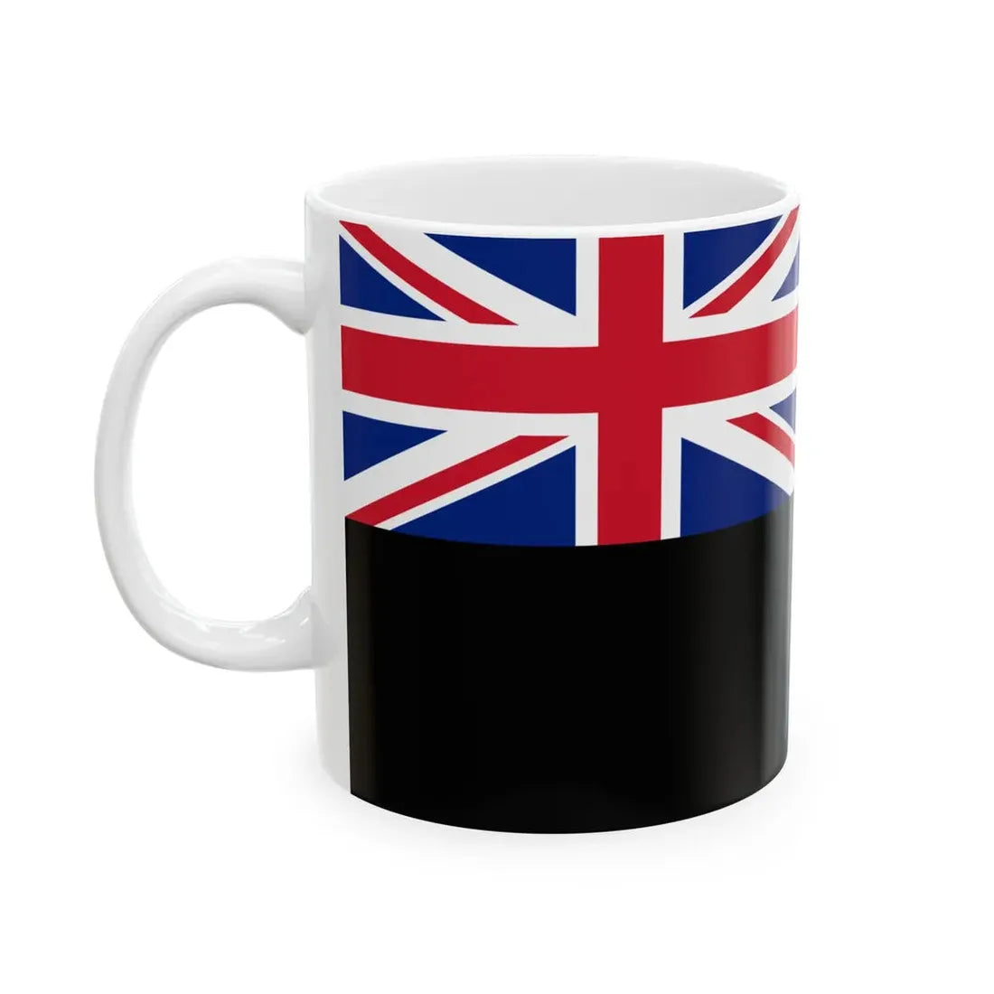 Silver fern black ensign (New Zealand) White Coffee Mug - Go Mug Yourself