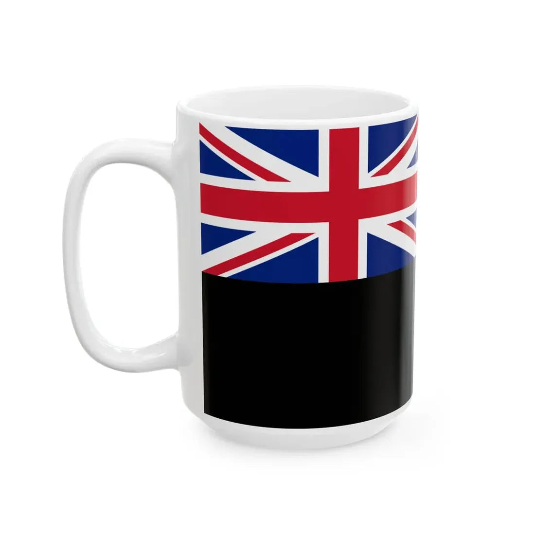 Silver fern black ensign (New Zealand) White Coffee Mug - Go Mug Yourself