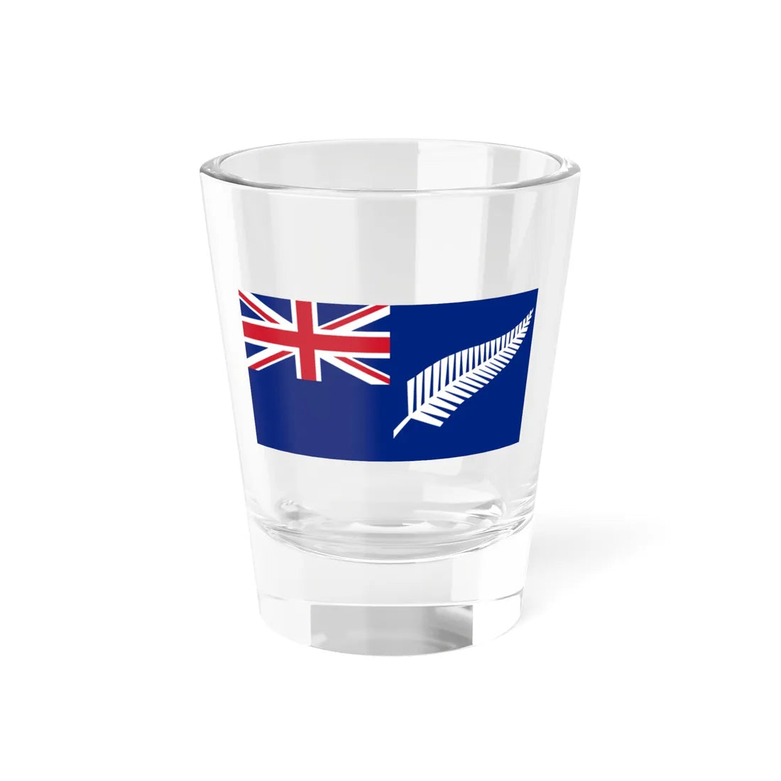Silver fern blue ensign (New Zealand) Shot Glass 1.5oz 1.5oz - Go Mug Yourself