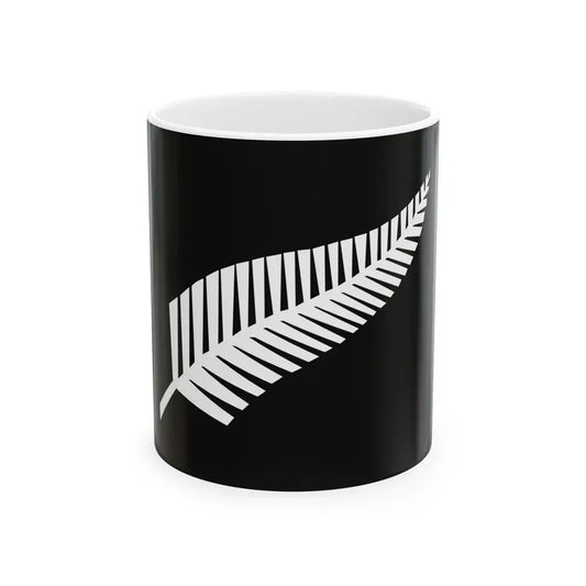 Silver fern flag (New Zealand) White Coffee Mug 11oz - Go Mug Yourself