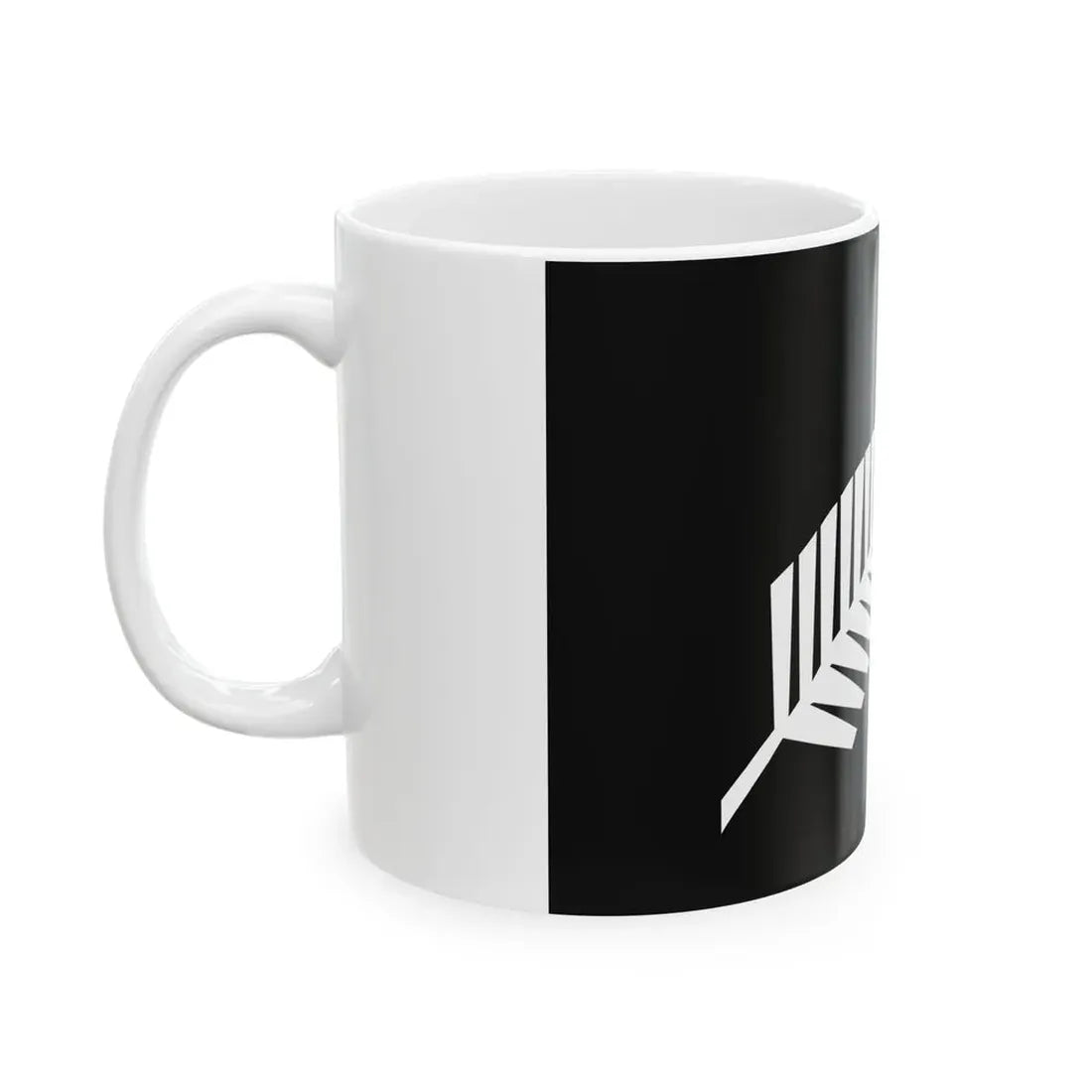 Silver fern flag (New Zealand) White Coffee Mug - Go Mug Yourself