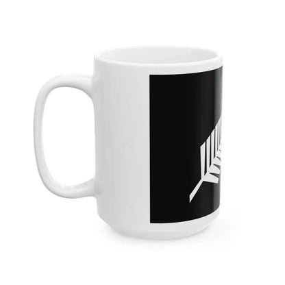 Silver fern flag (New Zealand) White Coffee Mug - Go Mug Yourself