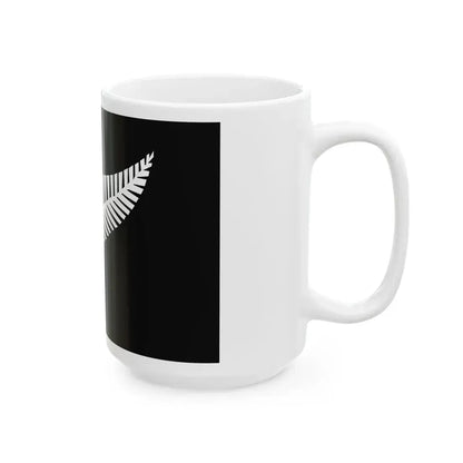 Silver fern flag (New Zealand) White Coffee Mug - Go Mug Yourself