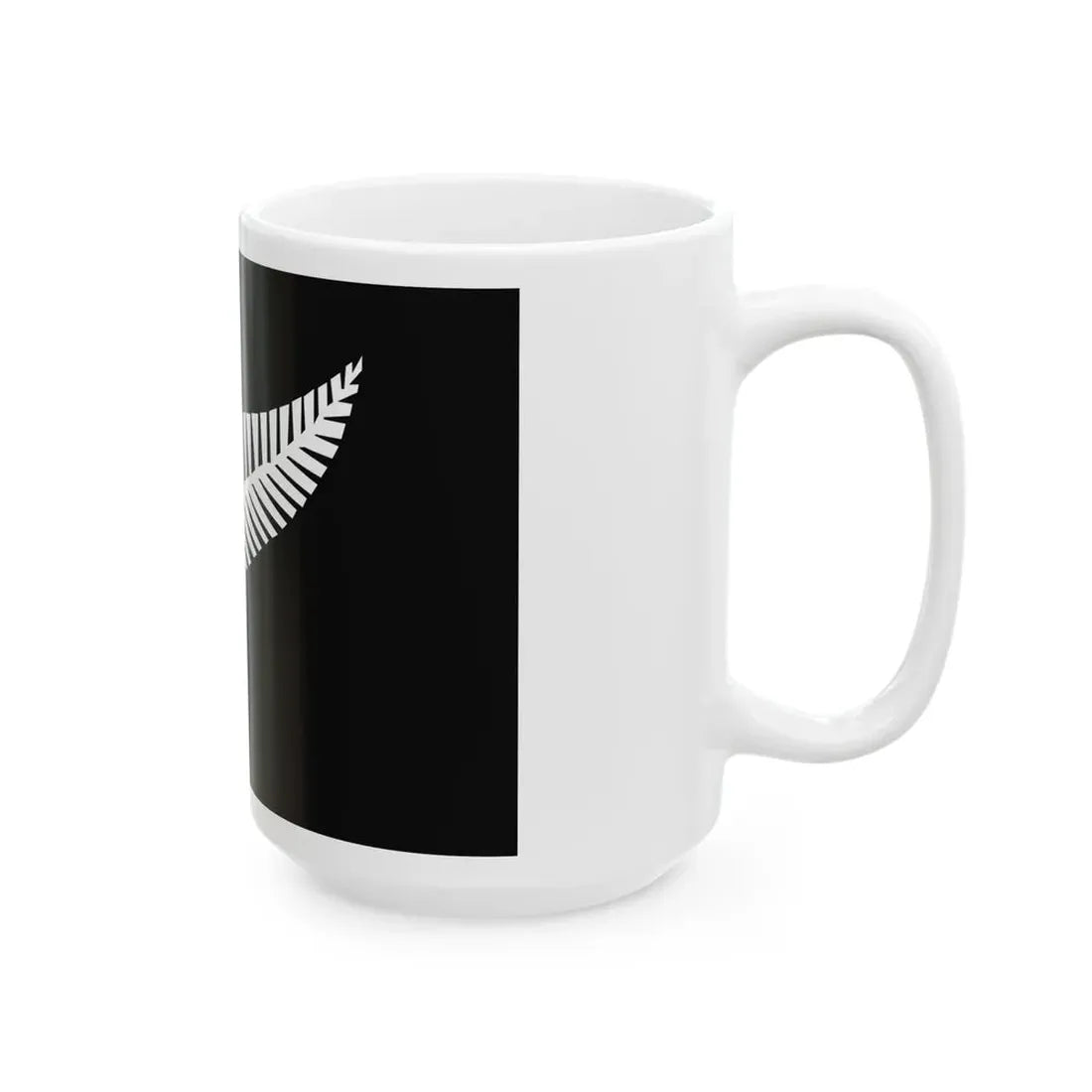 Silver fern flag (New Zealand) White Coffee Mug - Go Mug Yourself