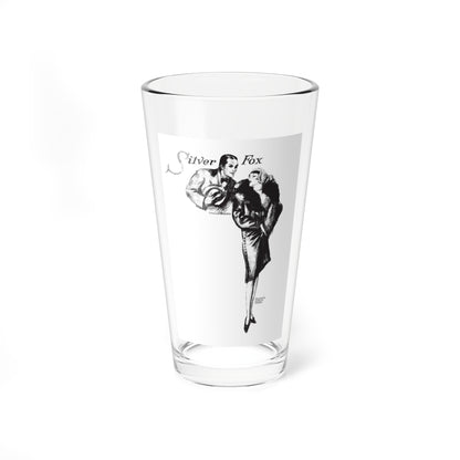 Silver Fox, Collier's, February 25, 1928 (Magazine Illustration) Pint Glass 16oz-16oz-Go Mug Yourself