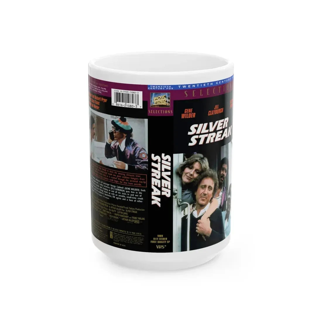 SILVER STREAK (VHS COVER) - White Coffee Mug 15oz - Go Mug Yourself