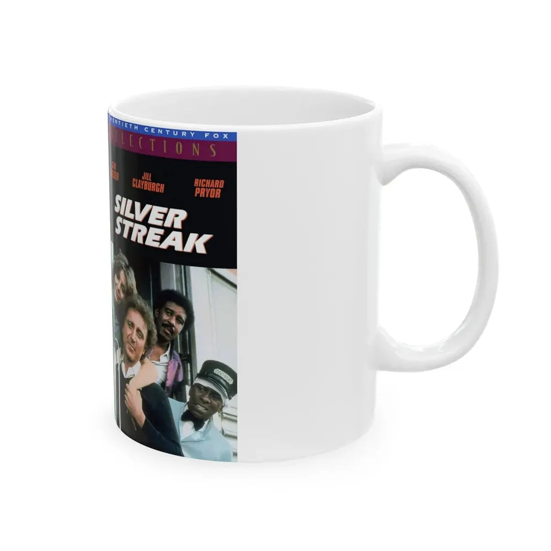 SILVER STREAK (VHS COVER) - White Coffee Mug - Go Mug Yourself
