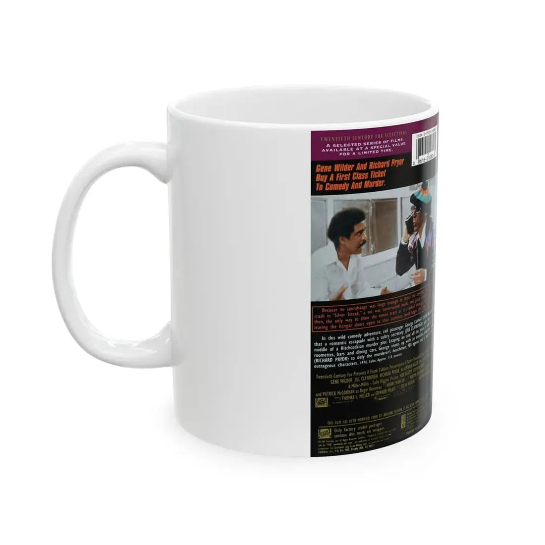 SILVER STREAK (VHS COVER) - White Coffee Mug - Go Mug Yourself