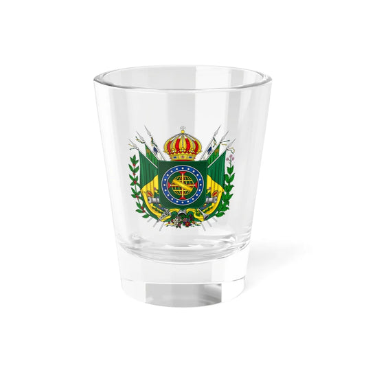 Simbolos nacionais imperial Diário de Pernambuco 1860 (Brazil) (Coat of Arms) Shot Glass 1.5oz 1.5oz - Go Mug Yourself