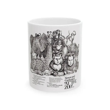 Simon and Garfunkel 1967 (Music Poster) White Coffee Mug 11oz - Go Mug Yourself