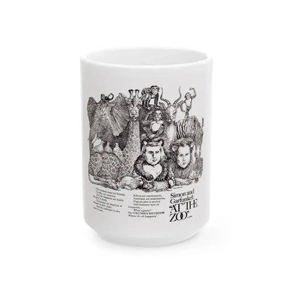Simon and Garfunkel 1967 (Music Poster) White Coffee Mug 15oz - Go Mug Yourself