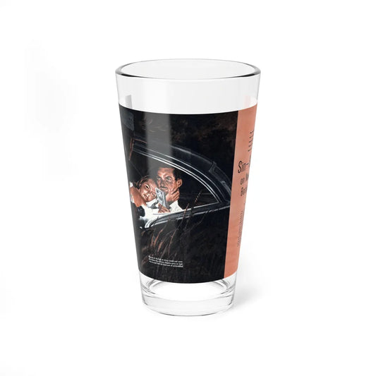 Sin-Sex-Vice on New Haven's Barbary Coast, Fury, December 1957 (Magazine Illustration) Pint Glass 16oz 16oz - Go Mug Yourself