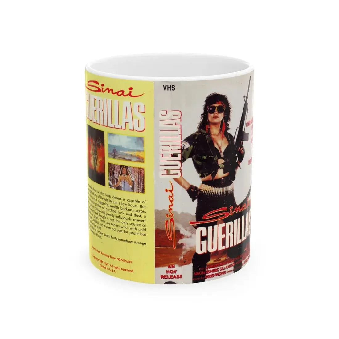 SINAI GUERILLAS (VHS COVER) - White Coffee Mug 11oz - Go Mug Yourself