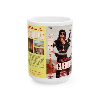 SINAI GUERILLAS (VHS COVER) - White Coffee Mug 15oz - Go Mug Yourself