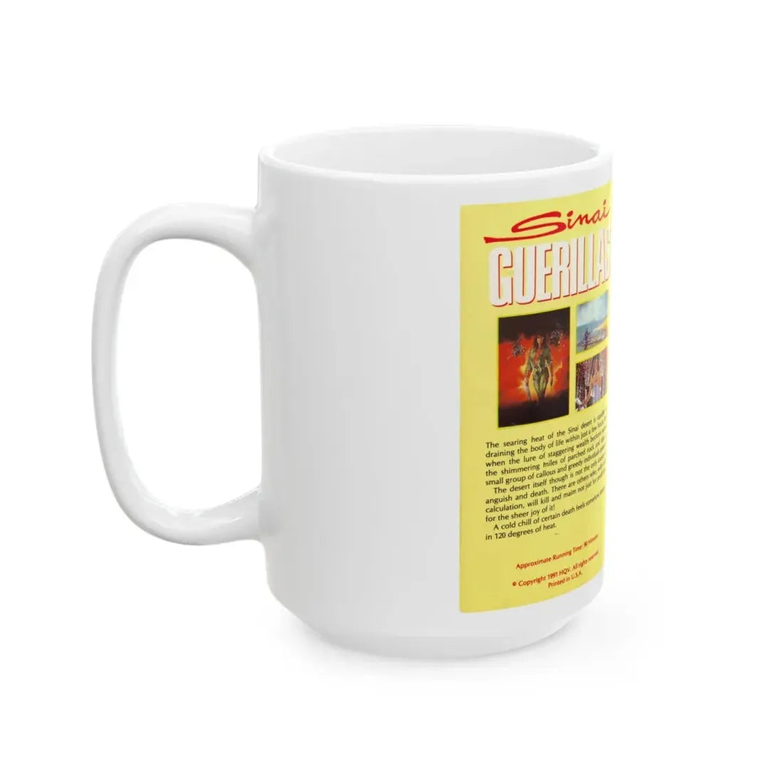 SINAI GUERILLAS (VHS COVER) - White Coffee Mug - Go Mug Yourself