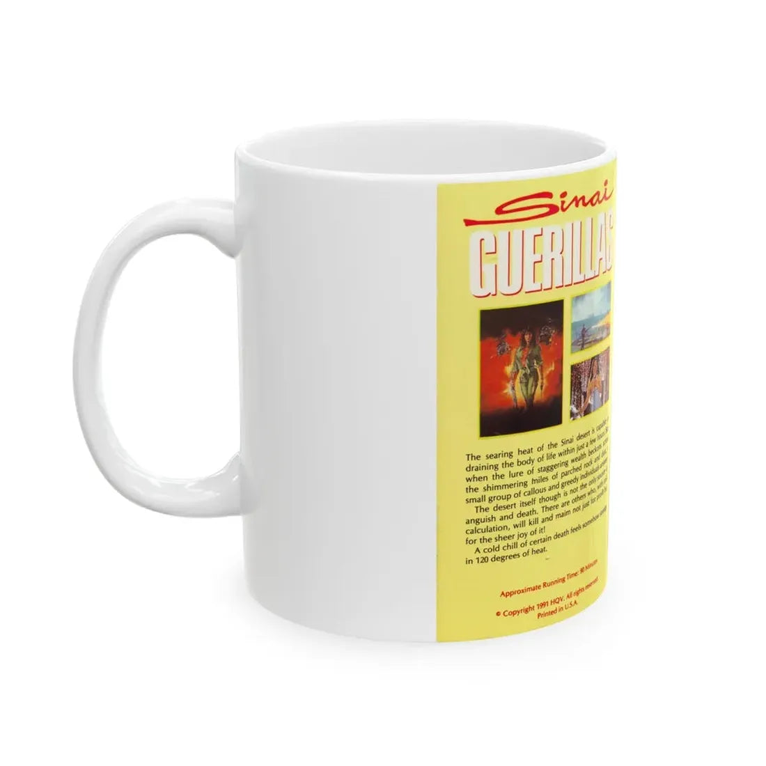 SINAI GUERILLAS (VHS COVER) - White Coffee Mug - Go Mug Yourself